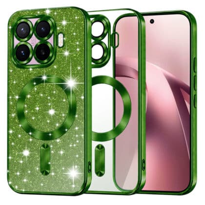 Techsuit Luxury Glitter - θήκη για Xiaomi 17T - Πράσινο