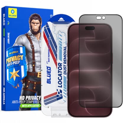 Blueo Γυαλί Προστασίας Απορρήτου Anti-Peep Pro, iPhone 18 Pro Max, Μαύρο
