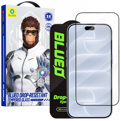 Blueo Σκληρυμένο Γυαλί Tempered Glass για iPhone 18 Pro / iPhone 17 Pro / iPhone 17 / iPhone 16 Pro, Μαύρο