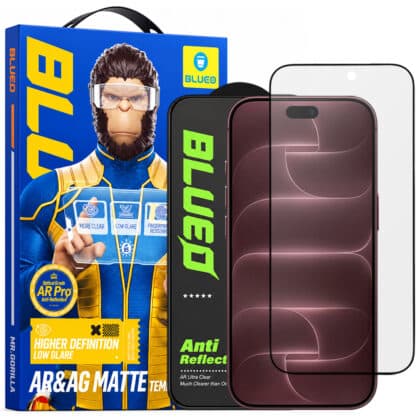 Blueo Ματ Αντιθαμβωτικό Γυαλί HD για iPhone 18 Pro Max, Μαύρο