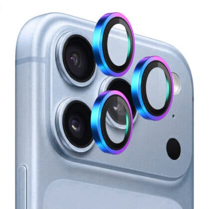 Blueo Γυαλί Φακού Μεταλλικό Πλαίσιο για iPhone 18 Pro / iPhone 18 Pro Max, Πολύχρωμο