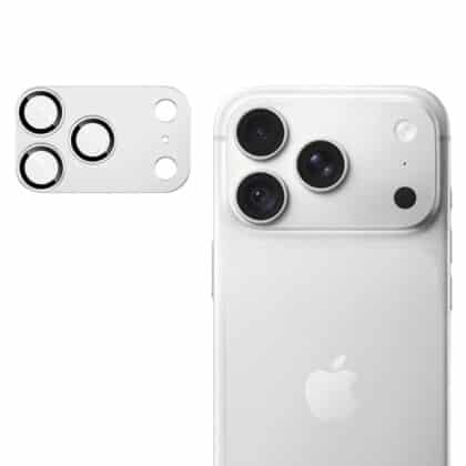 Techsuit Πλήρες Γυαλί Κάμερας για iPhone 18 Pro, Ασημί