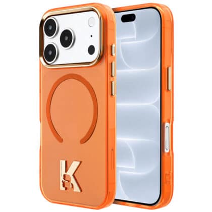 Karl Lagerfeld IML K Head Logo - θήκη για Apple iPhone 18 Pro / 17 Pro - Πορτοκαλί