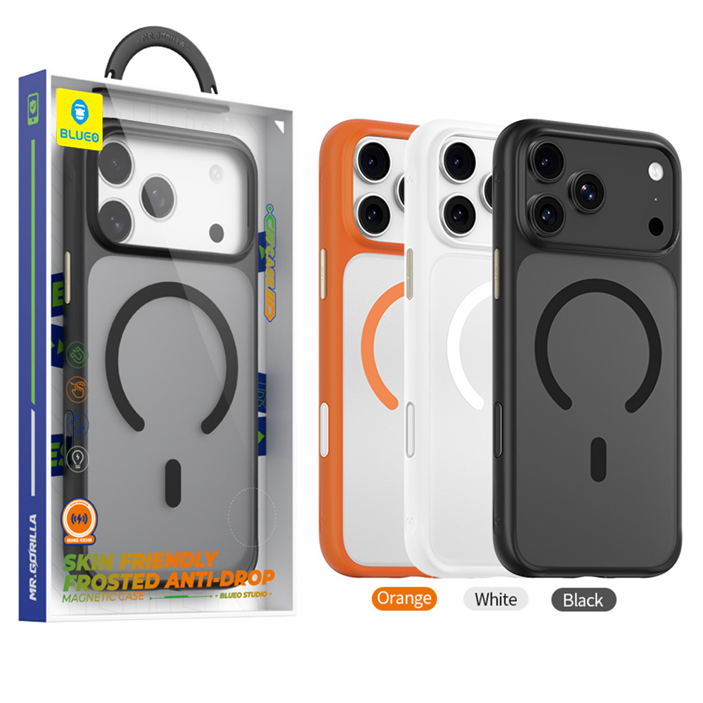 Blueo Skin Friendly Frosted Anti-Drop - θήκη για Apple iPhone 18 Pro / 17 Pro - Πορτοκαλί - Image 5