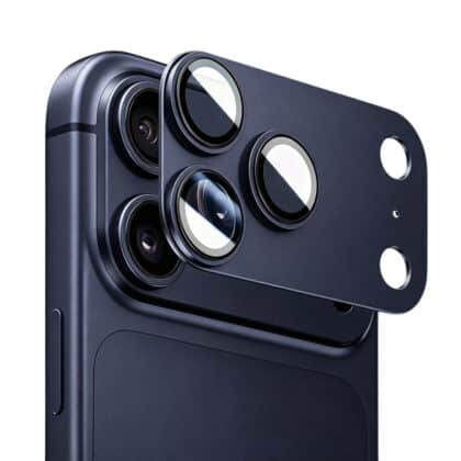 Blueo Προστατευτικό Φακού Κάμερας από Μέταλλο, iPhone 17 Pro, Σκούρο Μπλε