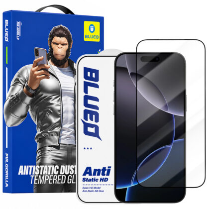 Blueo Αντιστατικό Γυαλί HD για iPhone 18 Pro Max / iPhone 17 Pro Max / iPhone 16 Pro Max, Μαύρο