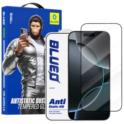 Blueo Αντιστατικό Γυαλί HD για iPhone 18 Pro / iPhone 17 Pro / iPhone 17 / iPhone 16 Pro, Μαύρο