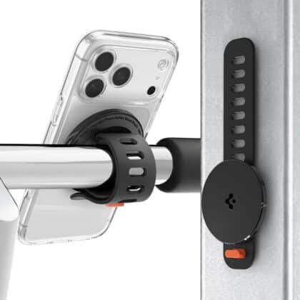 Spigen - Phone Holder OM200 (AMP11740) - Μαγνητικό, Ευέλικτο, 8 Θέσεων, για Ποδήλατα/Διάδρομους/Καροτσάκια - Μαύρο