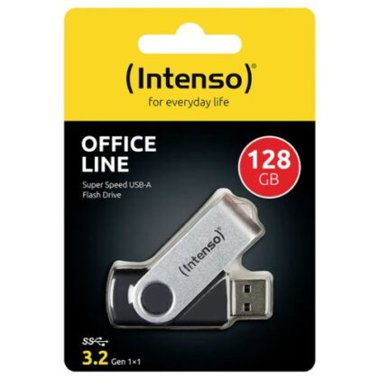 Intenso Pendrive Office Line 128GB USB 3.2 Μαύρο (3543491)
