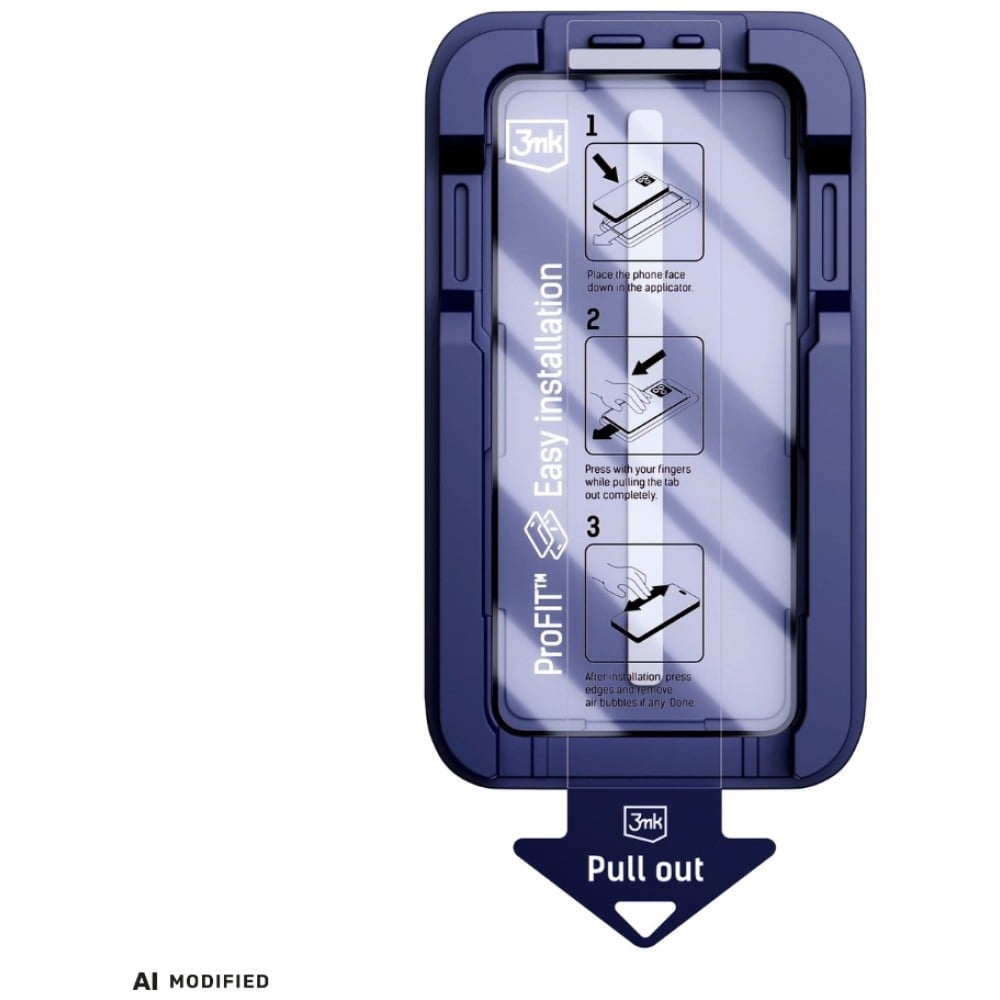 3MK HardGlass Max με εφαρμογέα για Apple iPhone 15/16 Μαύρο - Image 4