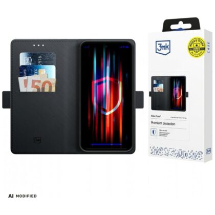 3MK Wallet Case - θήκη για Xiaomi Poco C85 4G / Redmi 15C 4G - Μαύρο