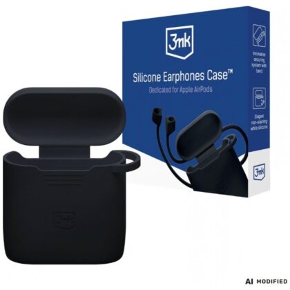 3MK Θήκη Σιλικόνης AirPods για Apple AirPods 4/5 Μαύρο