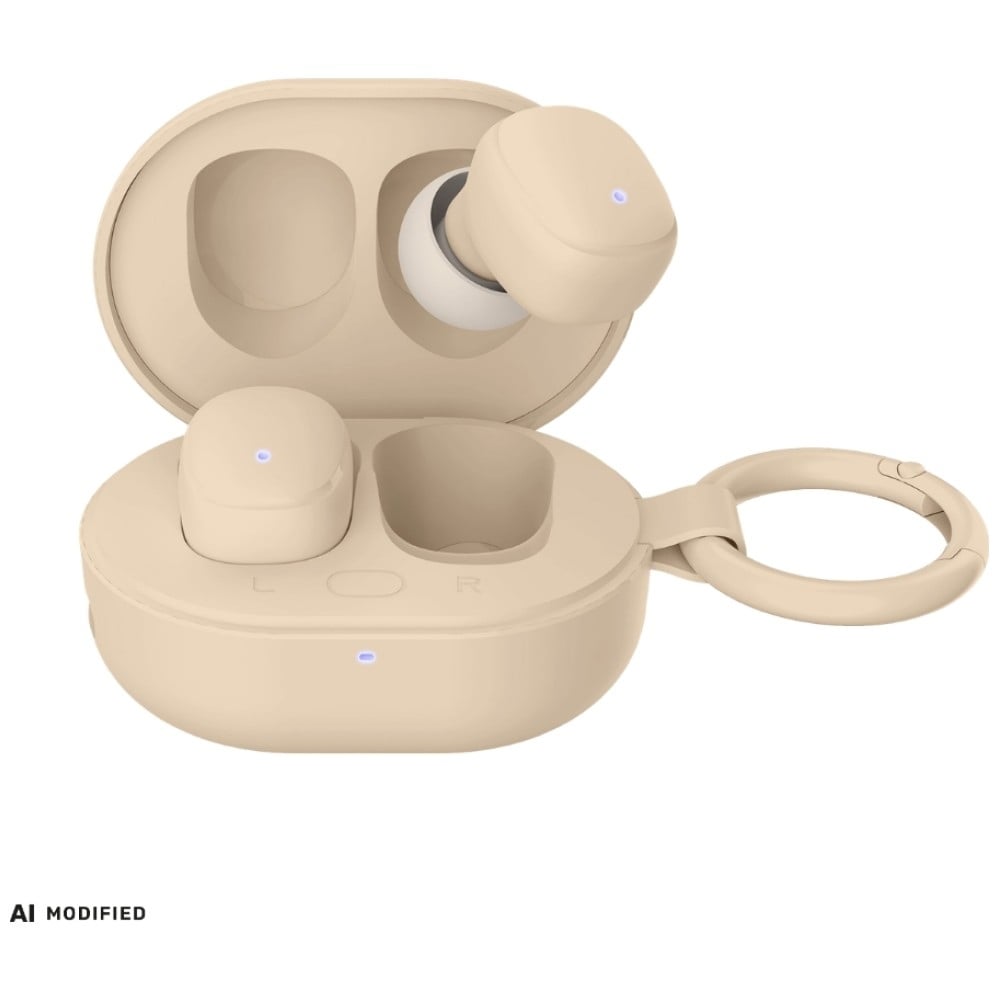 3MK FlowBuds 6.0 Ασύρματα Ακουστικά Bluetooth, Μπεζ - Image 2