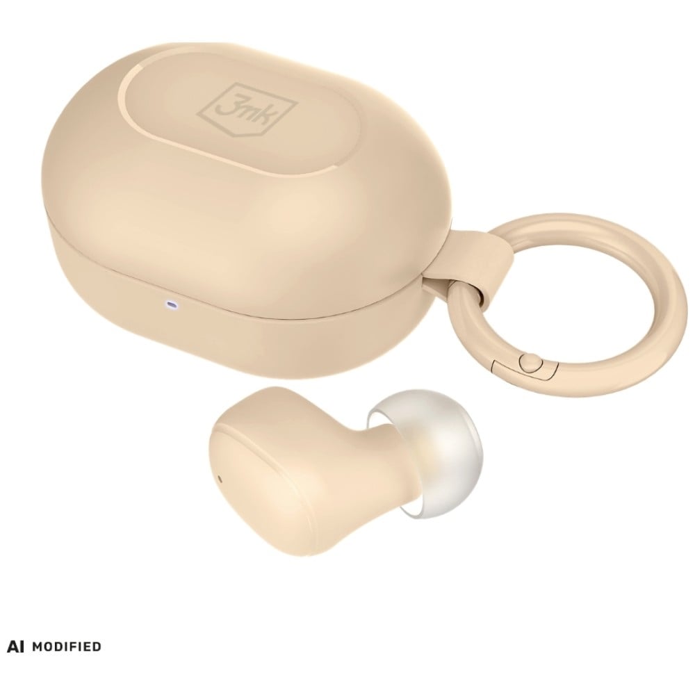 3MK FlowBuds 6.0 Ασύρματα Ακουστικά Bluetooth, Μπεζ - Image 5