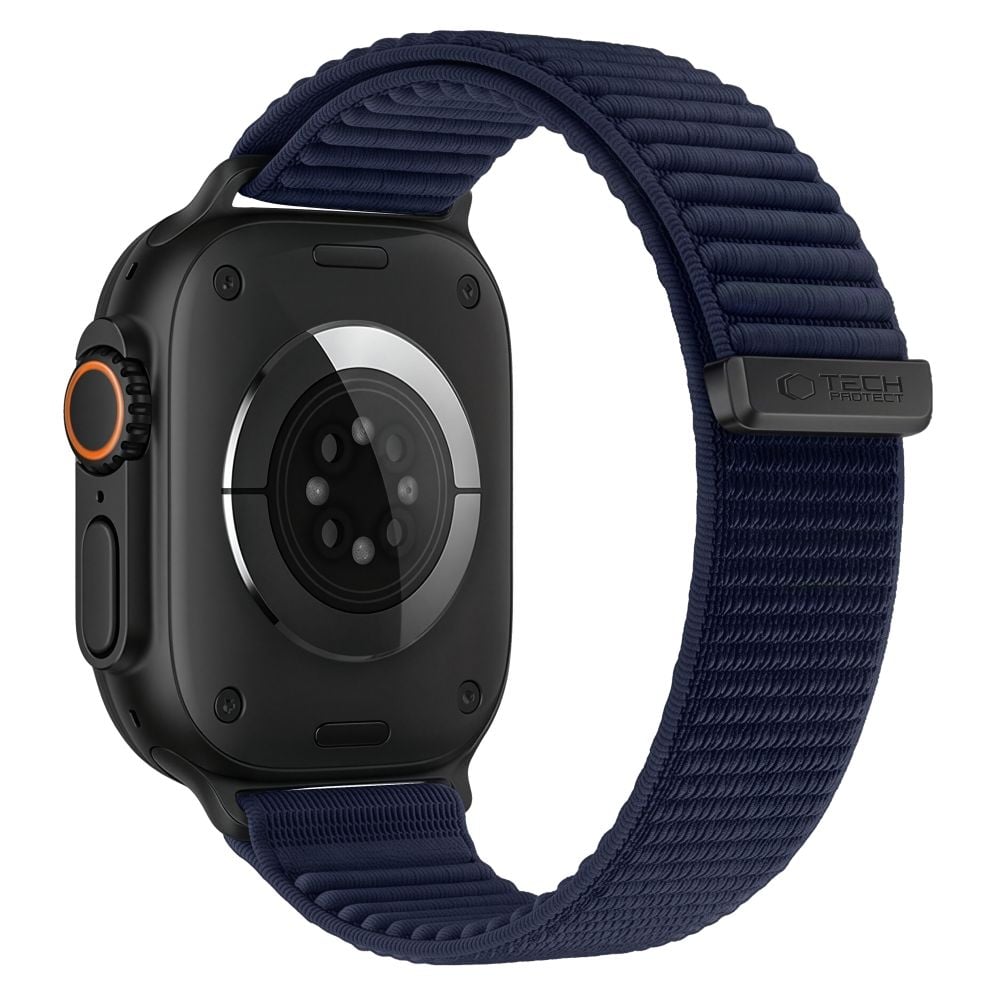 TECH-PROTECT NylonLoop Λουράκι Apple Watch 8/9/10/11/12/SE/Ultra (44/45/46/49 mm), Navy Blue - Image 2