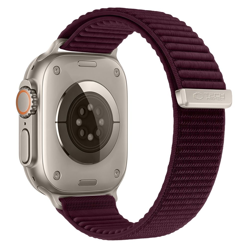 TECH-PROTECT NylonLoop Λουράκι Apple Watch 8 / 9 / 10 / 11 / 12 / SE (40 / 41 / 42 mm), Deep Burgundy - Image 2