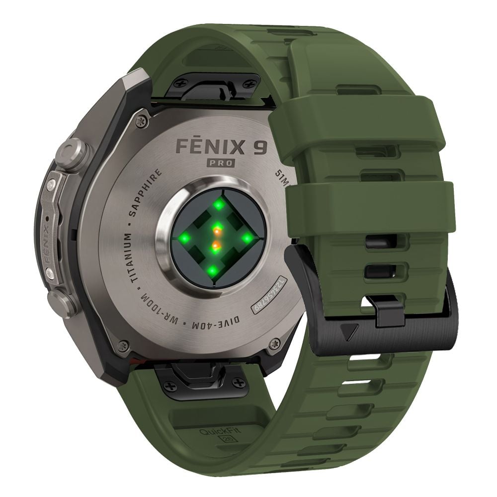 TECH-PROTECT Silicone Ιμάντας Smartwatch Garmin Fenix 5X / 5X Plus / 6X / 6X Pro / 7X / 8 / 8 Pro / 9 / 9 Pro (51 mm), Military Green - Image 2