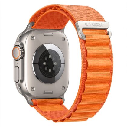 TECH-PROTECT Nylon Pro Ιμάντας Apple Watch 8 / 9 / 10 / 11 / 12 / SE / Ultra (44 / 45 / 46 / 49 mm), Πορτοκαλί