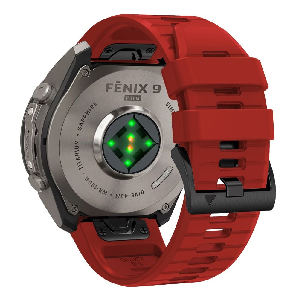 Tech-Protect Silicone Garmin Fenix 5 / 6 / 6 Pro / 7 / 8 / 8 Pro / E / 9 / 9 Pro (47 mm) Crimson Red - Image 2
