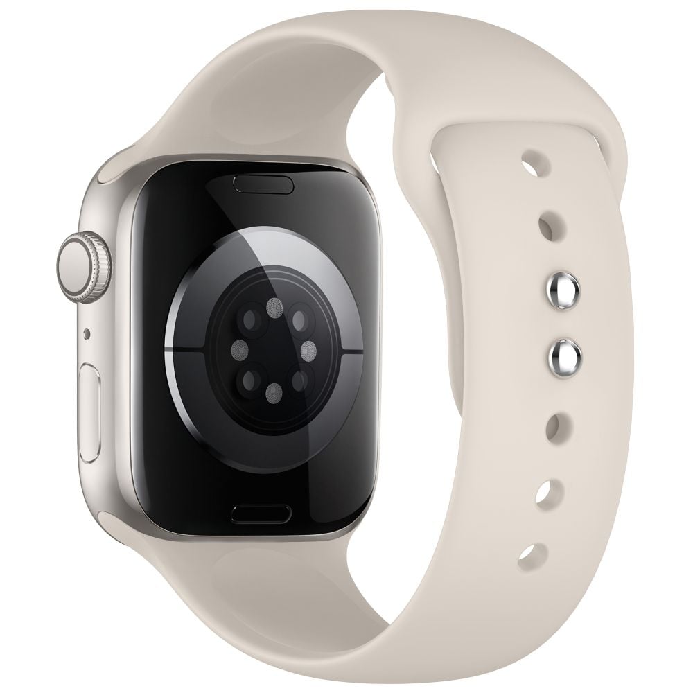 TECH-PROTECT Silicone Λουράκι Apple Watch 8/9/10/11/12/SE/Ultra (44/45/46/49 mm), Starlight - Image 2