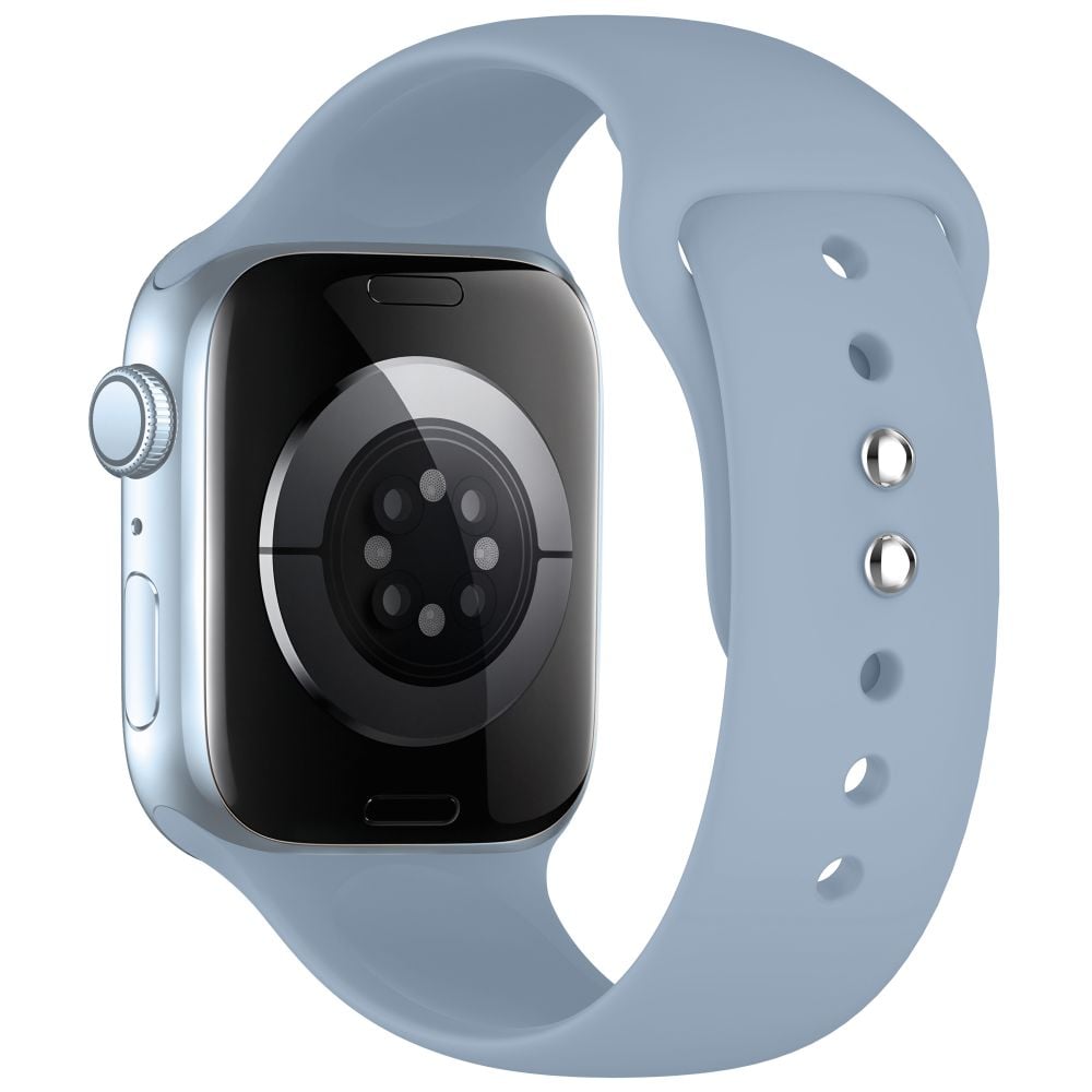 TECH-PROTECT Silicone Ιμάντας Apple Watch 8 / 9 / 10 / 11 / 12 / SE (40 / 41 / 42 mm), Blue Jeans - Image 2
