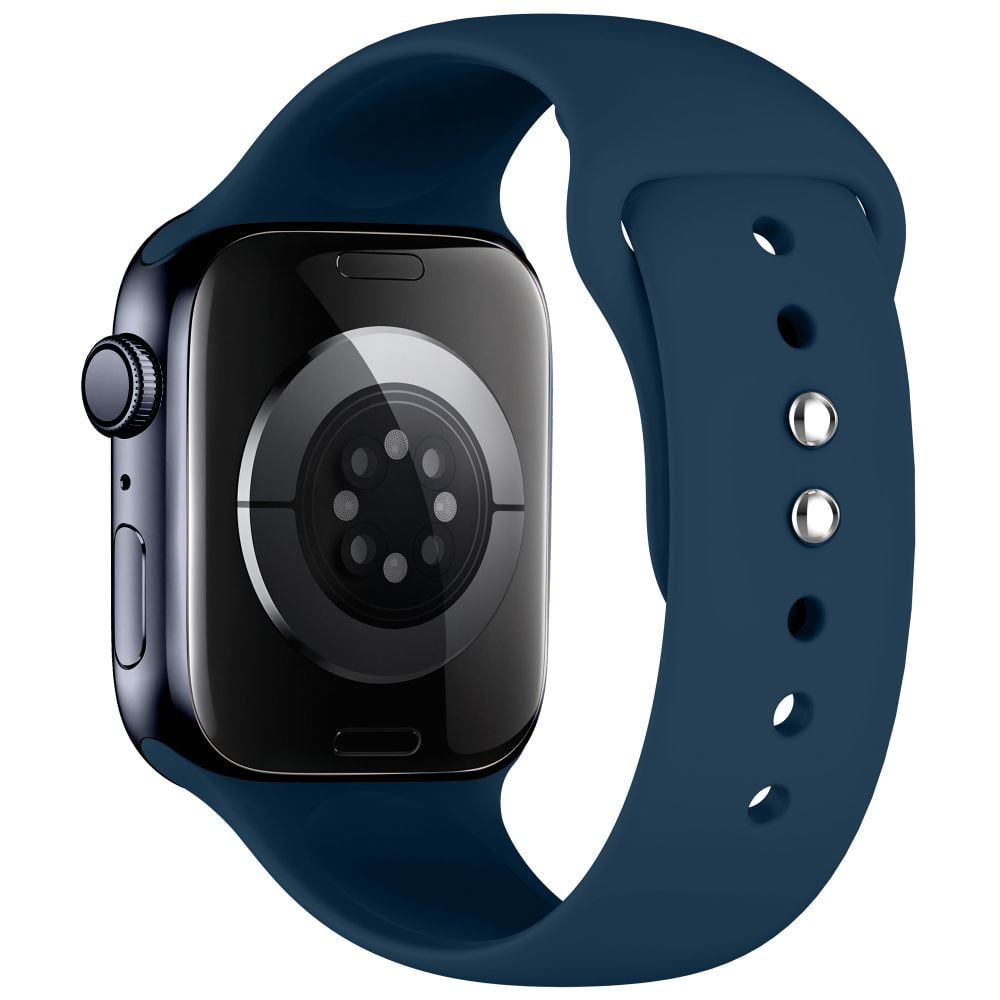 TECH-PROTECT Silicone Λουράκι Apple Watch 8 / 9 / 10 / 11 / 12 / SE (40 / 41 / 42 mm), Navy Blue - Image 2