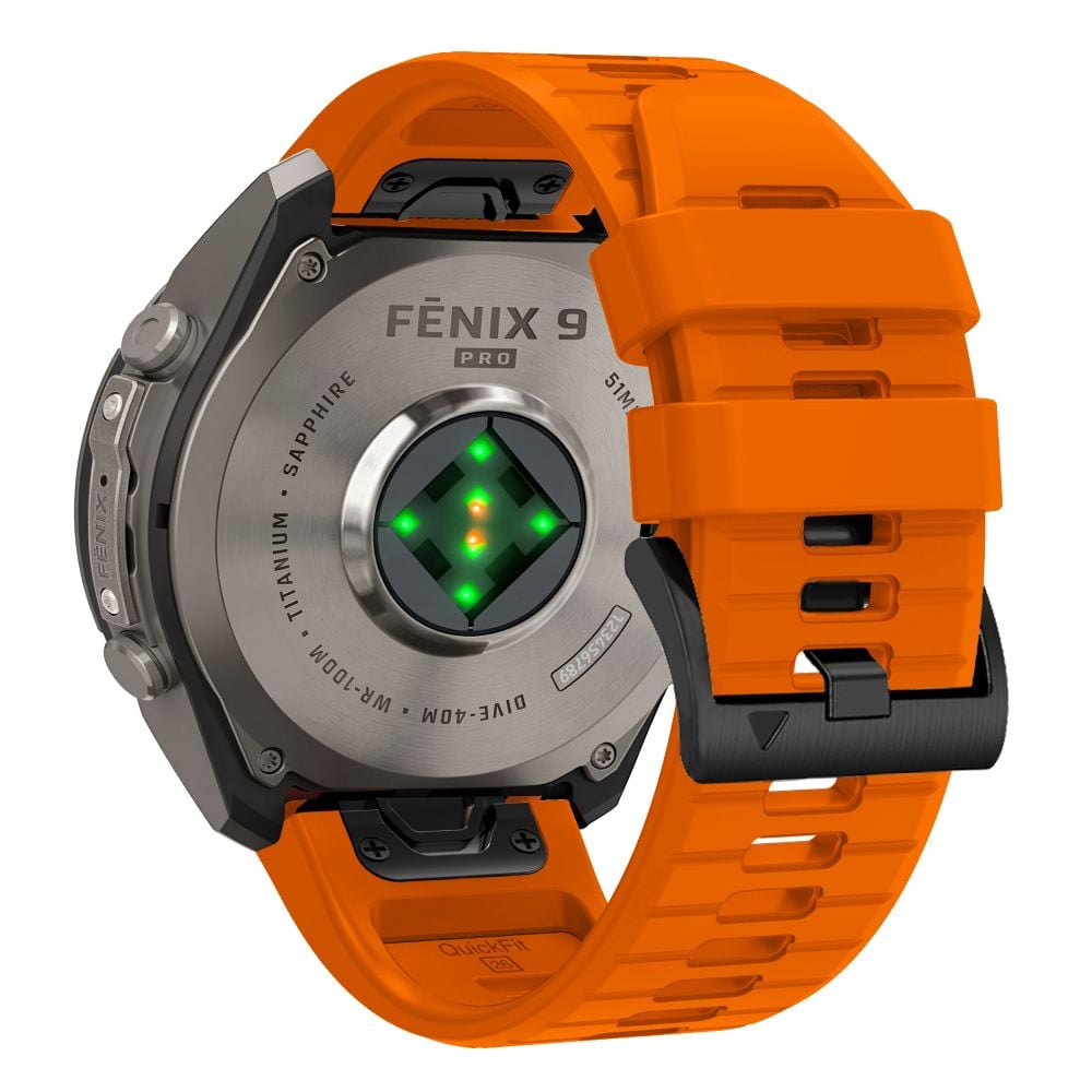 Tech-Protect Silicone Garmin Fenix 5 / 6 / 6 Pro / 7 / 8 / 8 Pro / E / 9 / 9 Pro (47 mm) Signal Orange - Image 2