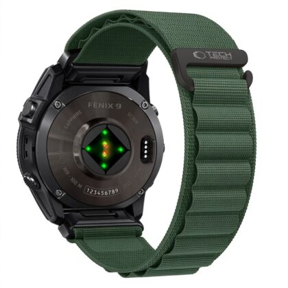 Tech-Protect Nylon Pro Garmin Fenix 5X / 5X Plus / 6X / 6X Pro / 7X / 8 / 8 Pro / 9 / 9 Pro (51 mm) Military Green