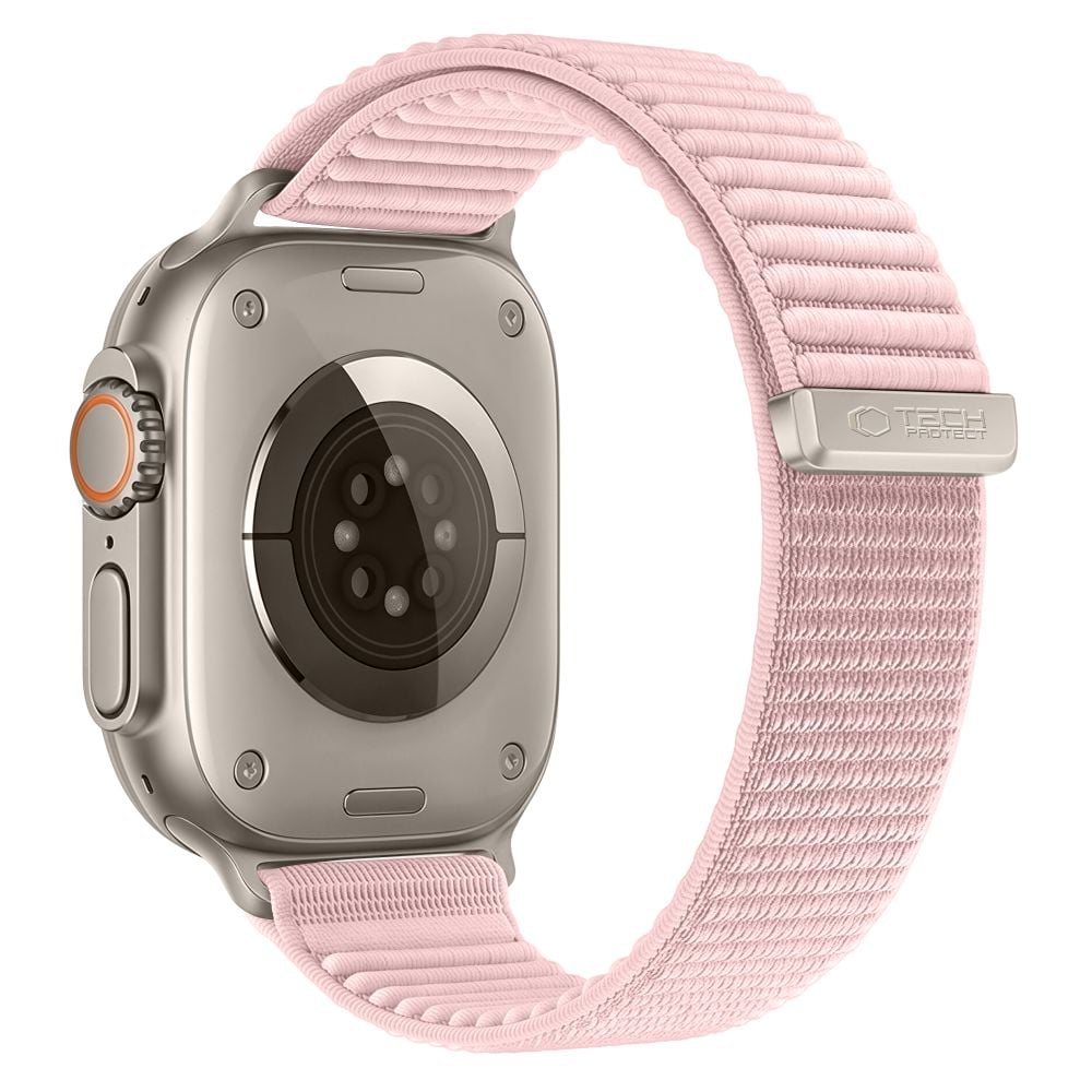 TECH-PROTECT NylonLoop Λουράκι Apple Watch 8/9/10/11/12/SE/Ultra (44/45/46/49 mm), Ροζ Πούδρα - Image 2