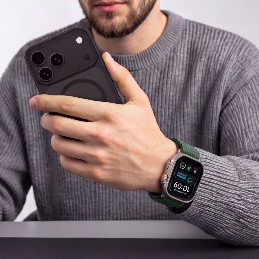 TECH-PROTECT Nylon Pro Λουράκι Apple Watch 8 / 9 / 10 / 11 / 12 / SE / Ultra (44 / 45 / 46 / 49 mm), Military Green - Image 4