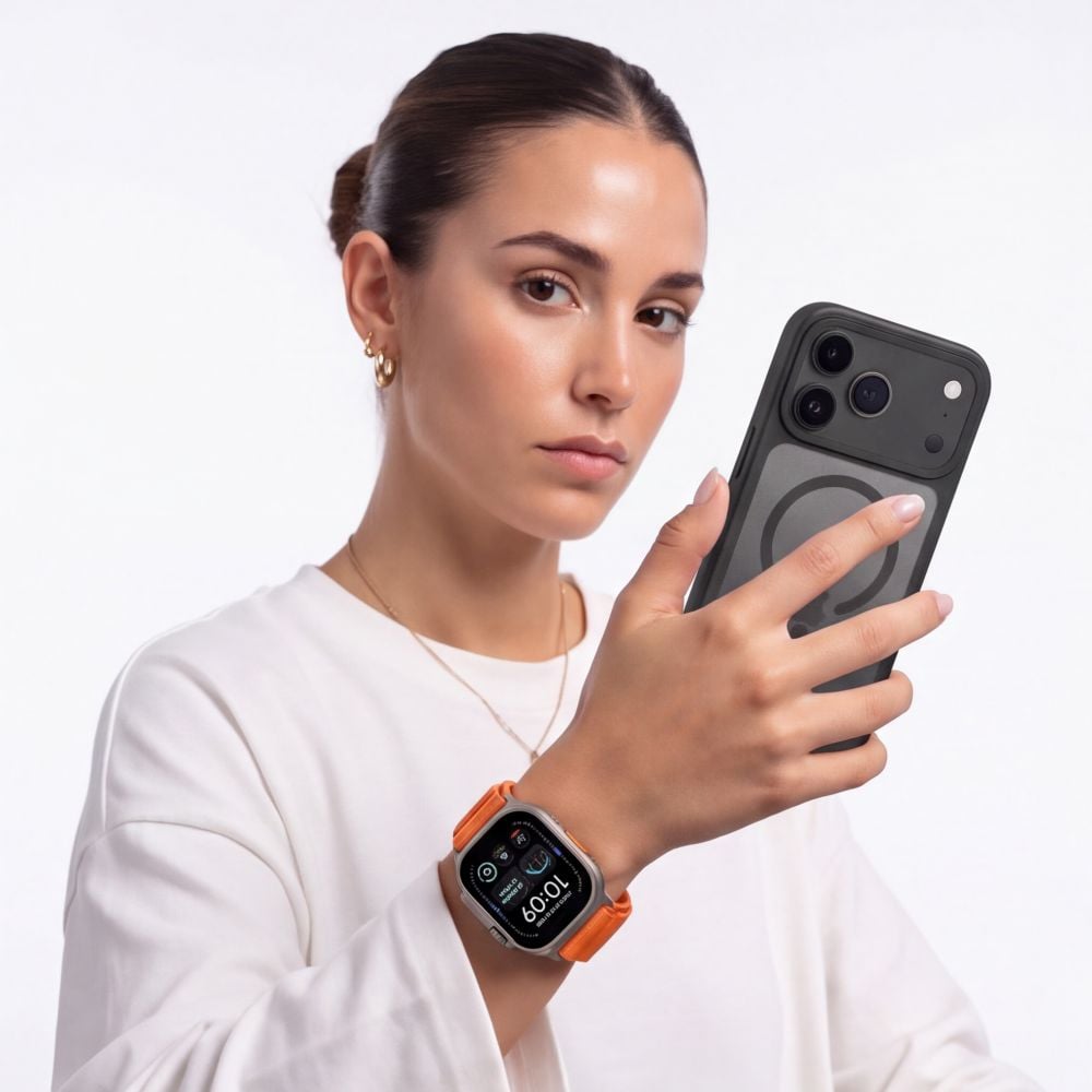 TECH-PROTECT Nylon Pro Ιμάντας Apple Watch 8 / 9 / 10 / 11 / 12 / SE / Ultra (44 / 45 / 46 / 49 mm), Πορτοκαλί - Image 4