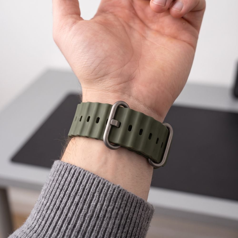 Tech-Protect Iconband Pro Apple Watch 8 / 9 / 10 / 11 / 12 / SE / Ultra (44 / 45 / 46 / 49 mm) Military Green - Image 4