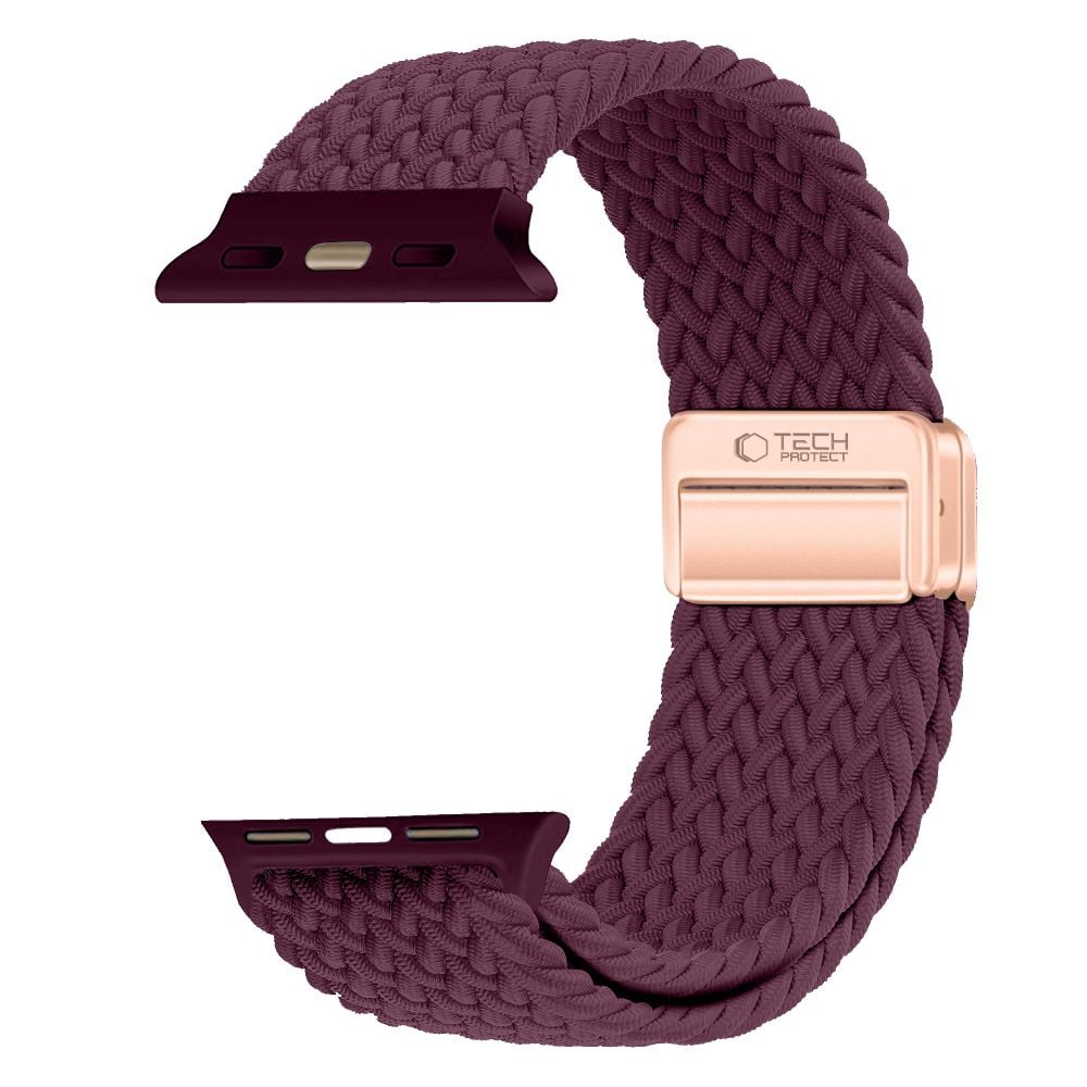TECH-PROTECT NylonMag Λουράκι Apple Watch 8/9/10/11/12/SE (40/41/42 mm), Deep Burgundy - Image 3