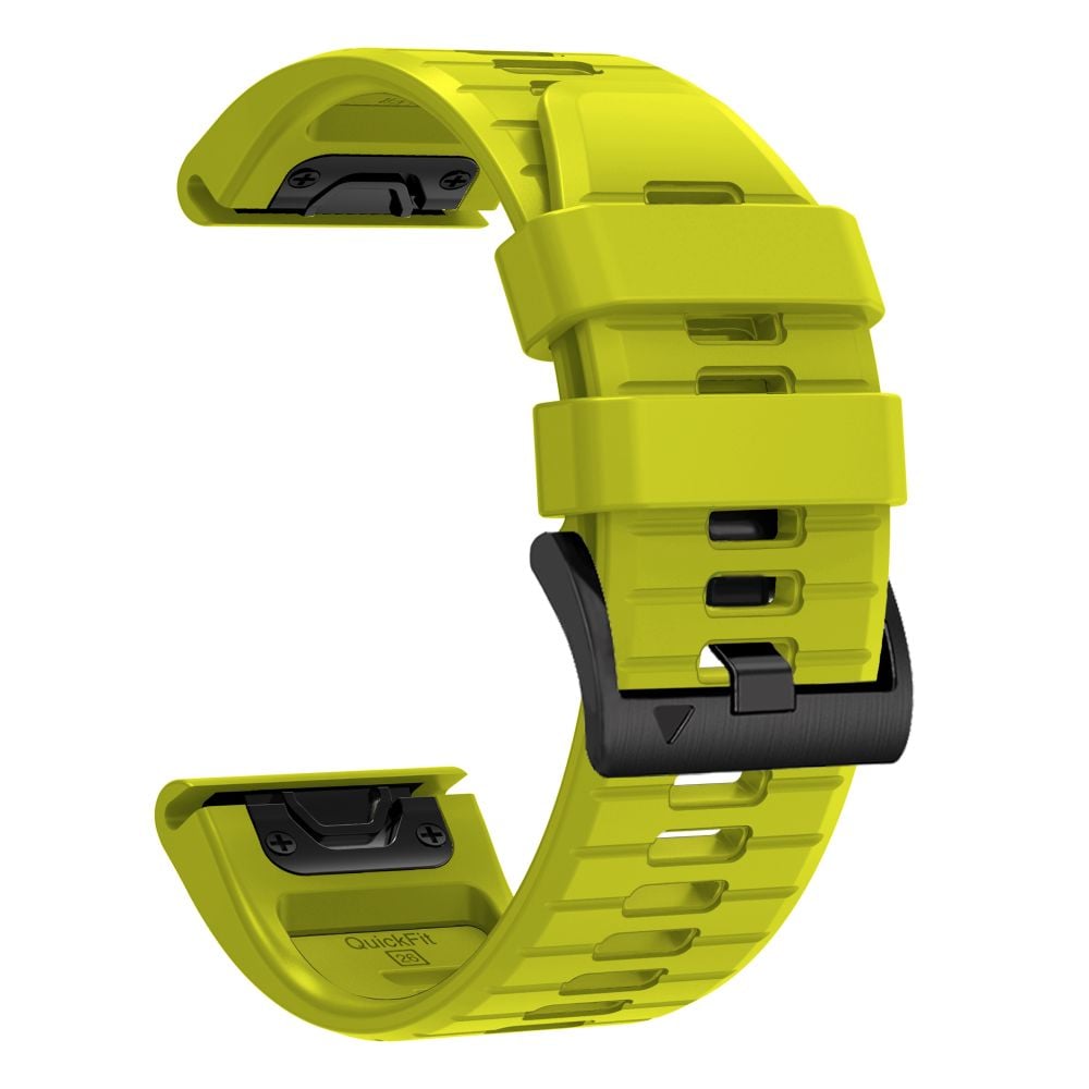 TECH-PROTECT Silicone Λουράκι Garmin Fenix 5 / 6 / 6 Pro / 7 / 8 / 8 Pro / E / 9 / 9 Pro (47 mm), Volt Lime - Image 3