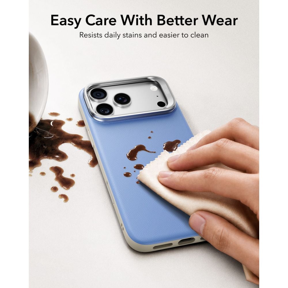 ESR Leather Kickstand - θήκη για Apple iPhone 17 Pro Max / 18 Pro Max - Μπλε - Image 5