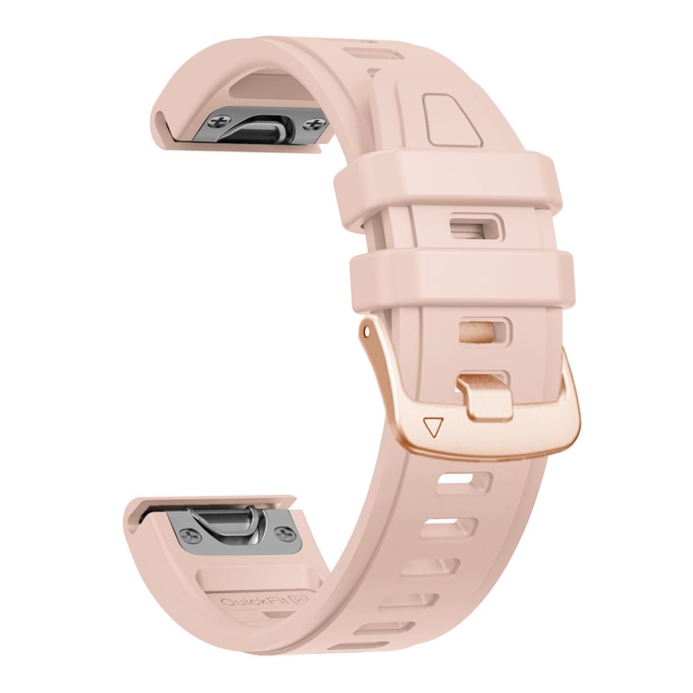 TECH-PROTECT Silicone Ιμάντας Garmin Fenix 5S / 5S Plus / 6S / 6S Pro / 7S / 8 / 9 / 9 Pro (43 mm), Ροζ Πούδρα - Image 3