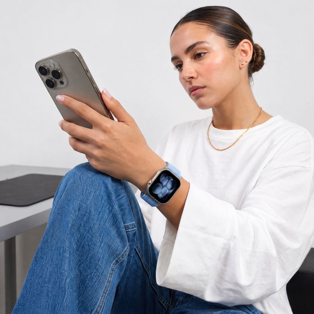 TECH-PROTECT NylonLoop Λουράκι Apple Watch 8/9/10/11/12/SE/Ultra (44/45/46/49 mm), Μπλε - Image 4