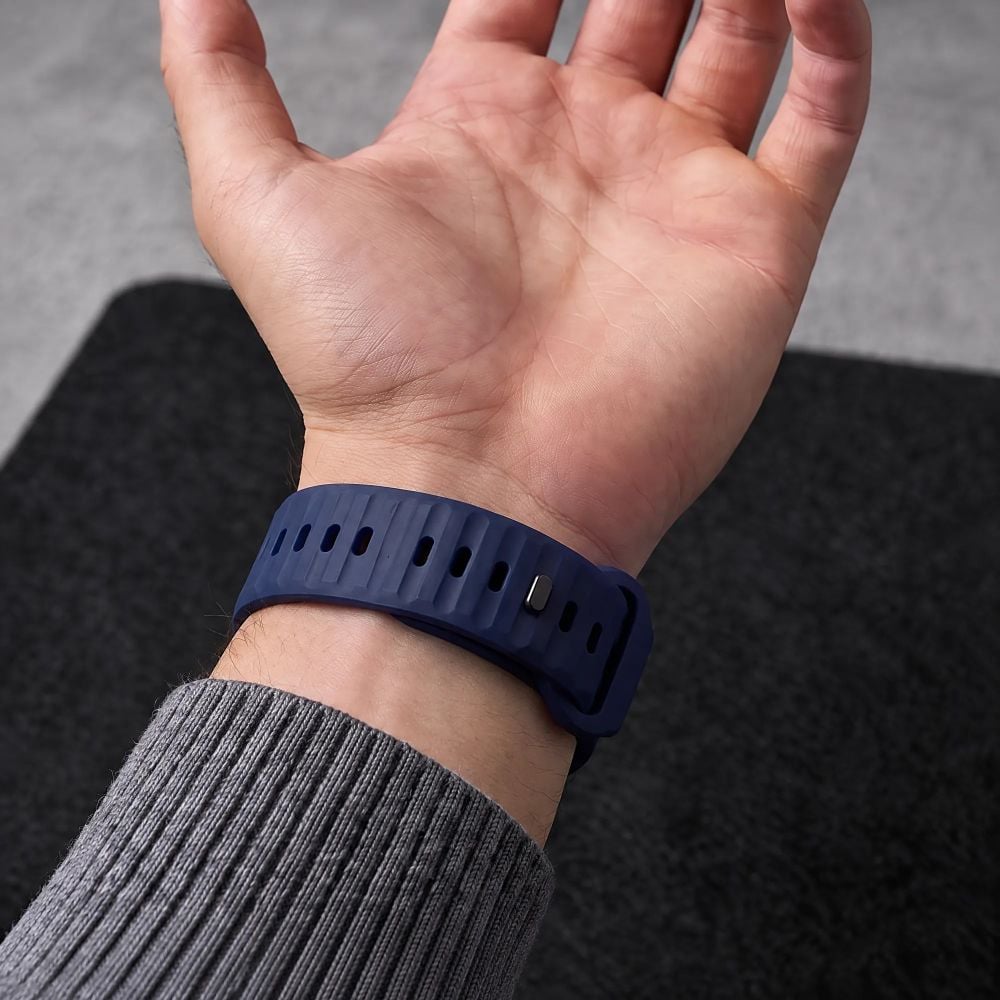 TECH-PROTECT Silicone Line Λουράκι Apple Watch 8/9/10/11/12/SE/Ultra (44/45/46/49 mm), Atlantic Blue - Image 5