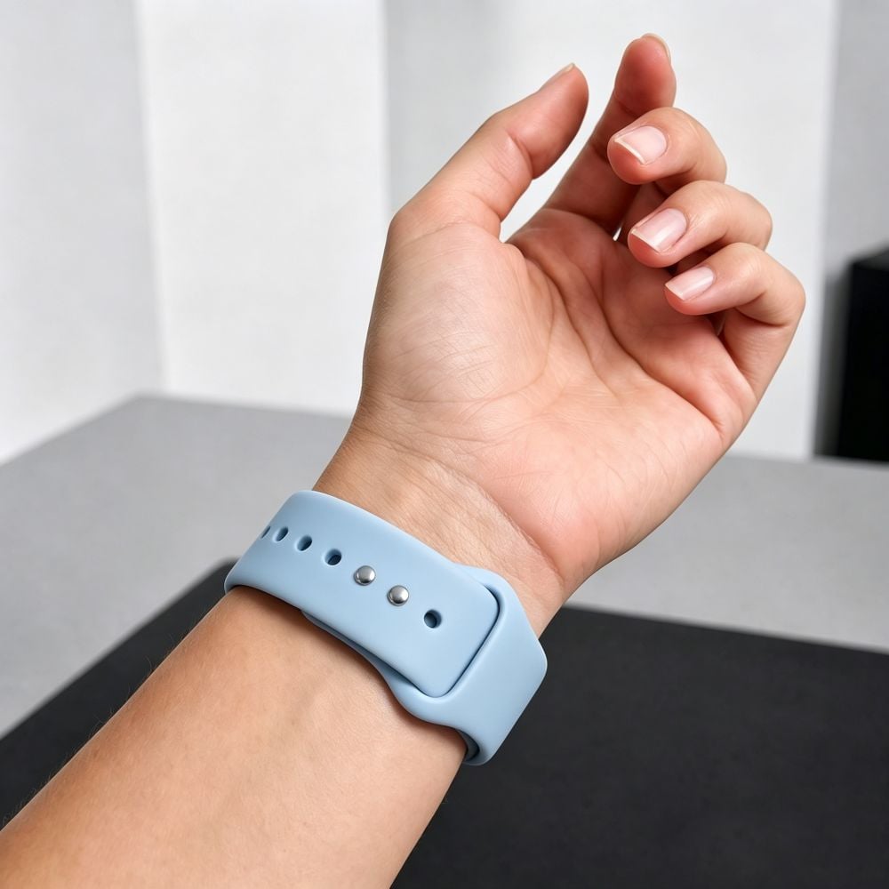 TECH-PROTECT Silicone Λουράκι Apple Watch 8 / 9 / 10 / 11 / 12 / SE (40 / 41 / 42 mm), Γαλάζιο - Image 5