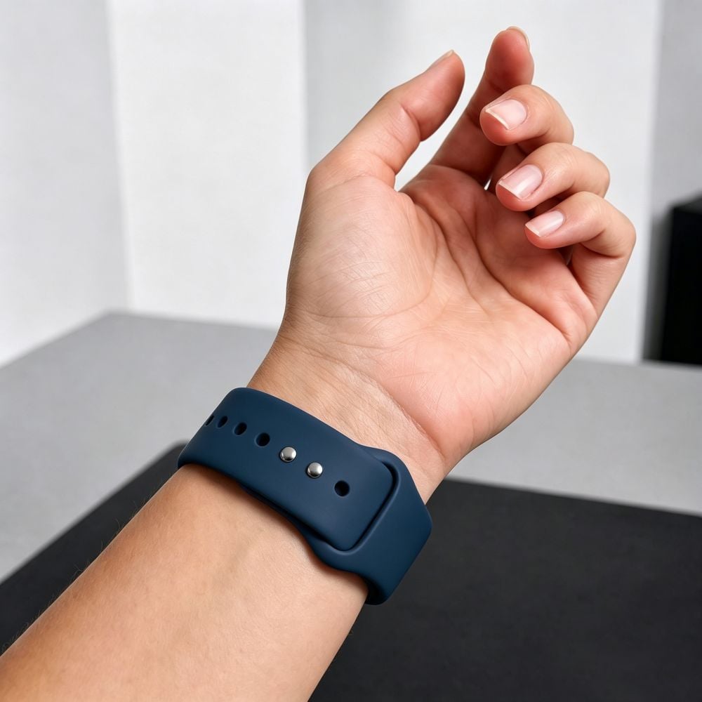 TECH-PROTECT Silicone Λουράκι Apple Watch 8 / 9 / 10 / 11 / 12 / SE (40 / 41 / 42 mm), Navy Blue - Image 5
