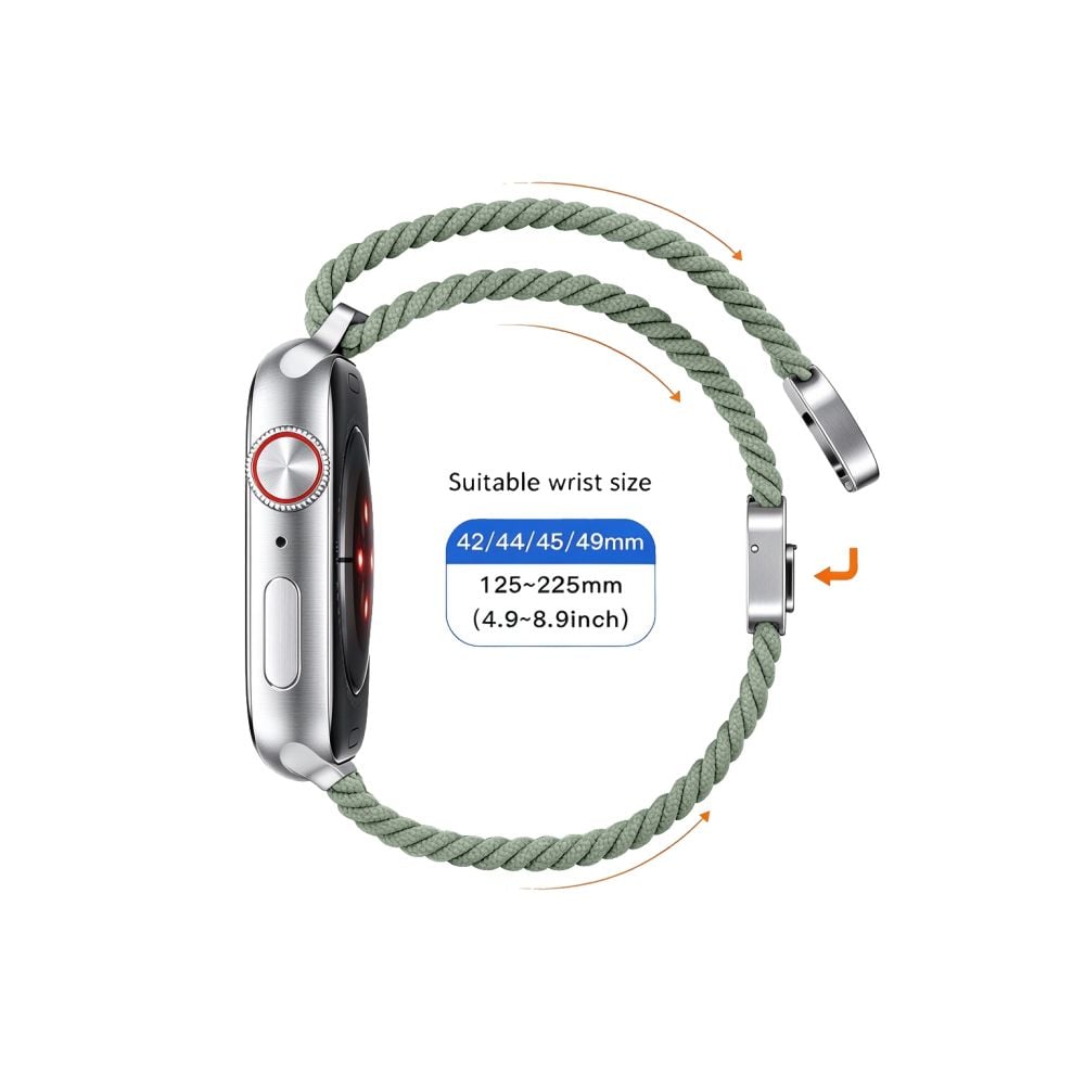 TECH-PROTECT NylonMag Λουράκι Apple Watch 8/9/10/11/12/SE/Ultra (44/45/46/49 mm), Πράσινο της Φιστικιάς - Image 4