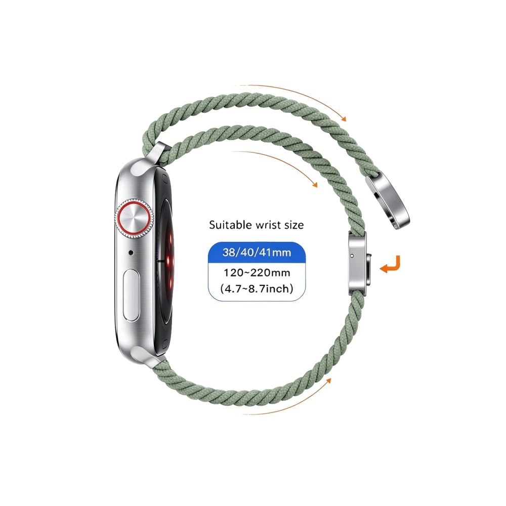TECH-PROTECT NylonMag Ιμάντας Apple Watch 8/9/10/11/12/SE (40/41/42 mm), Pistachio - Image 4
