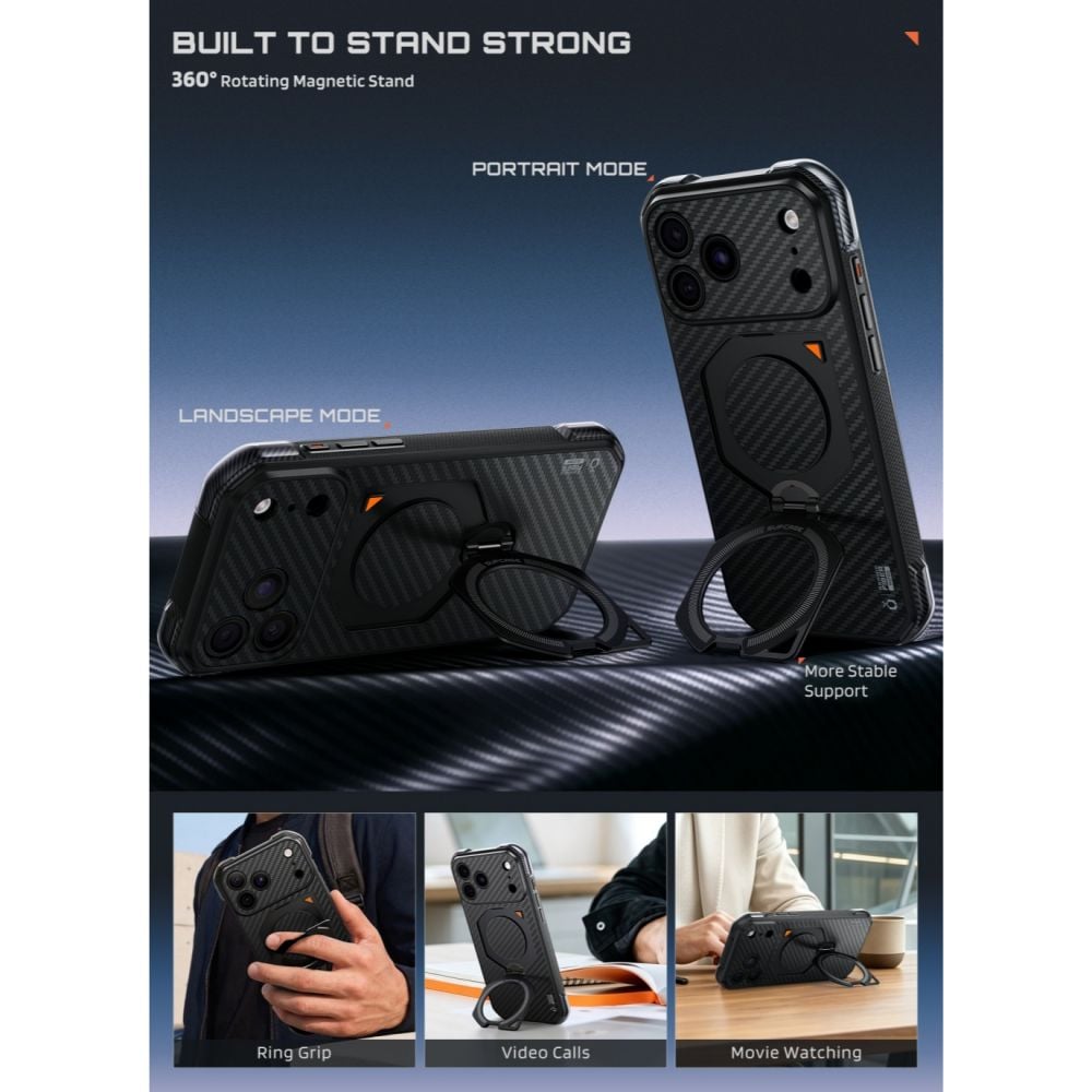 Supcase Aero Mag - θήκη για Apple iPhone 17 Pro Max / 18 Pro Max - Μαύρο - Image 5