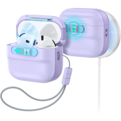 ESR Pulse HaloLock MagSafe Apple AirPods 4 / 5 Λεβάντα