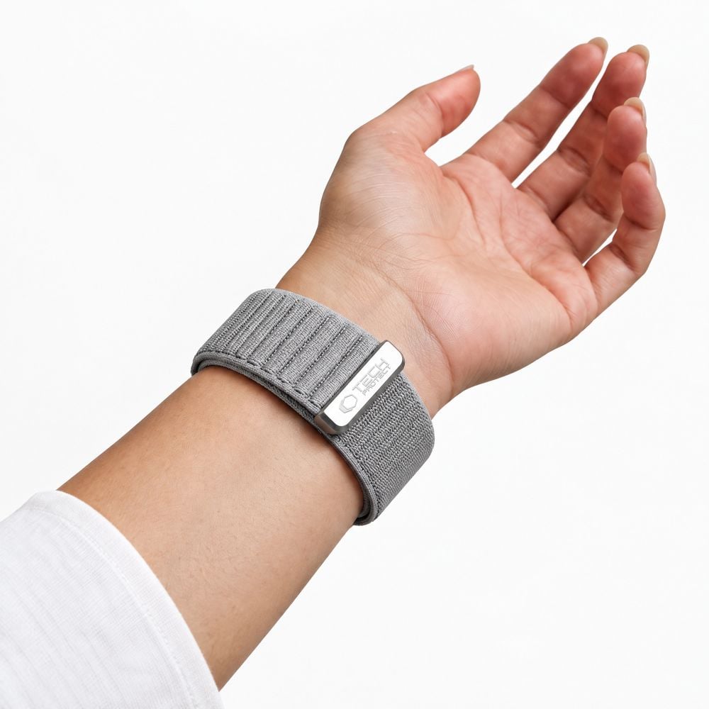 TECH-PROTECT NylonLoop Λουράκι Apple Watch 8/9/10/11/12/SE/Ultra (44/45/46/49 mm), Light Grey - Image 5