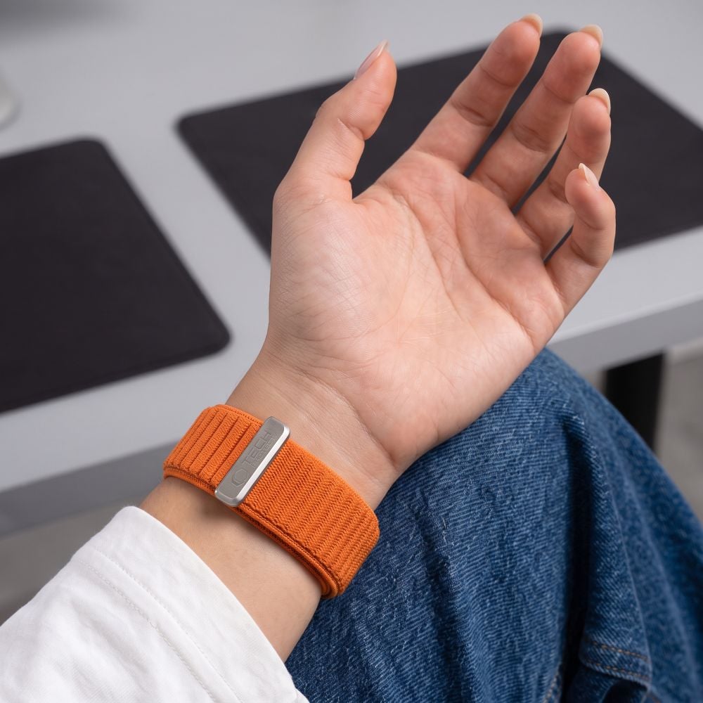 TECH-PROTECT NylonLoop Λουράκι Apple Watch 8/9/10/11/12/SE/Ultra (44/45/46/49 mm), Πορτοκαλί - Image 5