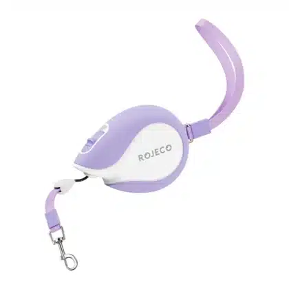 Rojeco Mini Pet Ανασυρόμενο Λουρί 3m, Μωβ