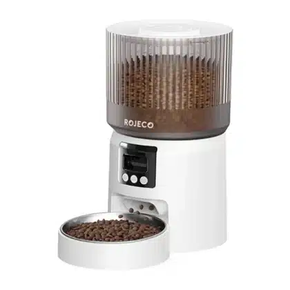 Rojeco Smart Pet Feeder Αυτόματος Τροφοδότης για Κατοικίδια, 1080p Βίντεο