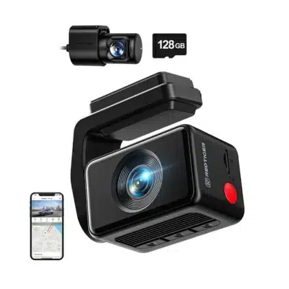 Redtiger F4 Pro Κάμερα Αυτοκινήτου WiFi 4K + 1080p, 128 GB