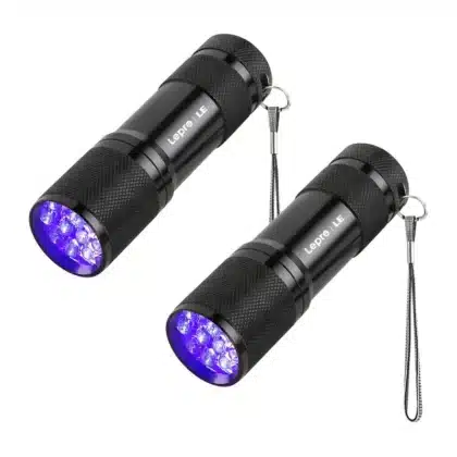 LEPRO O1100007-2 Φακός UV LED 395 nm, Σετ 2 Τεμαχίων